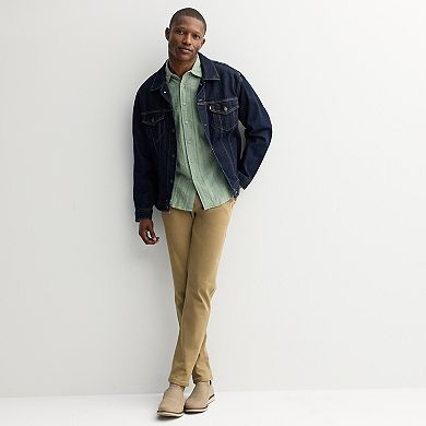 Men's Apt. 9® Short Sleeve Embroidered Button-Down Shirt