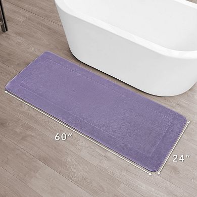 Oliver Brown Plush Terry Memory Foam Bath Mat