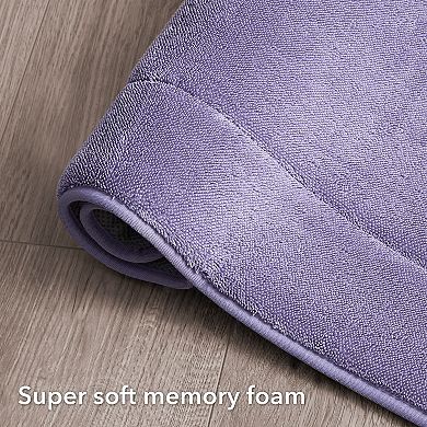 Oliver Brown Plush Terry Memory Foam Bath Mat