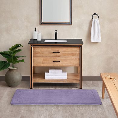 Oliver Brown Plush Terry Memory Foam Bath Mat