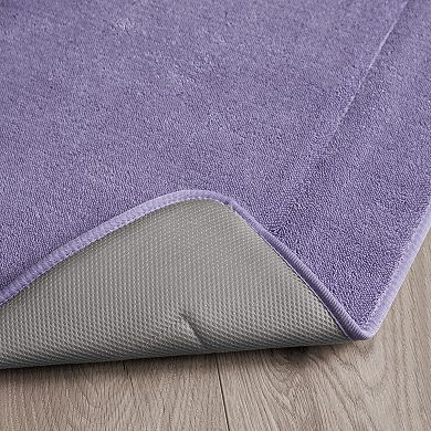 Oliver Brown Plush Terry Memory Foam Bath Mat