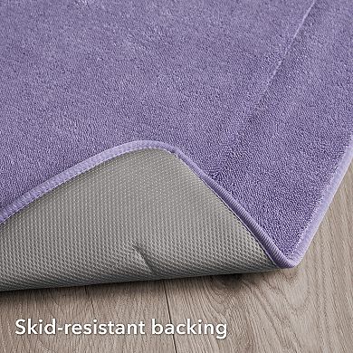 Oliver Brown Plush Terry Memory Foam Bath Mat