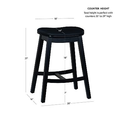 Linon Culver Counter Stool 2-pc. Set