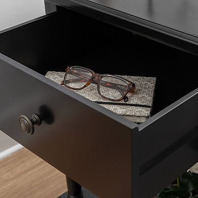 Linon Mcghie Drawer & Shelf Side Table