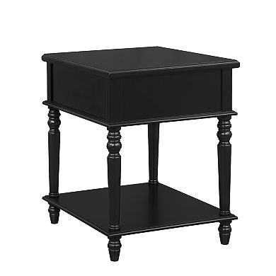 Linon Mcghie Drawer & Shelf Side Table