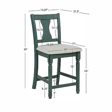 Linon Willow Counter Stool 2-pc. Set