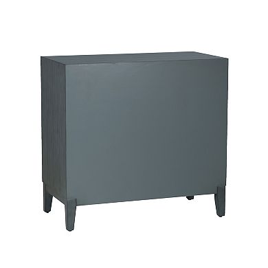 Linon Jaylan Diamond 2-Door Cabinet with Storage