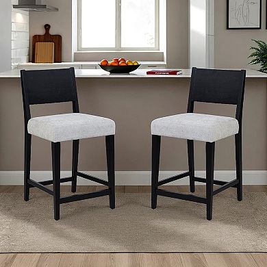 Linon Cadence Upholstered Counter Stool 2-pc. Set