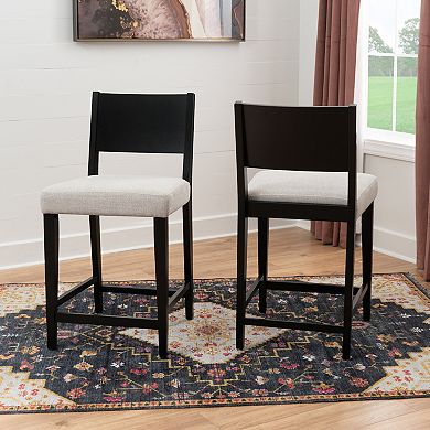 Linon Cadence Upholstered Counter Stool 2-pc. Set