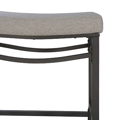 Linon Betty Bistro dinig Table and Cushioned Stool 3-pc. Pub Set