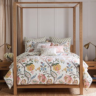 Levtex Home Maileen Crewel Bouquets Throw Pillow