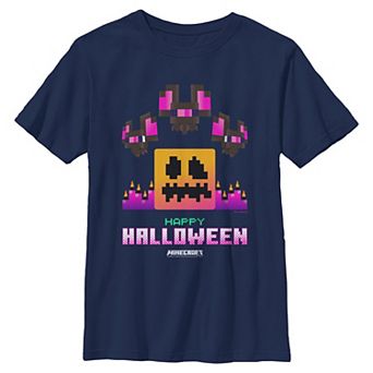 Boys 8-20 Minecraft Happy Halloween Graphic Tee