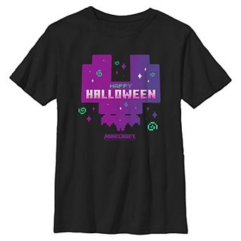 Boys 8-20 Minecraft Happy Halloween Graphic Tee