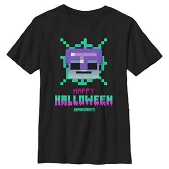 Boys 8-20 Minecraft Happy Halloween Graphic Tee