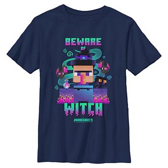 Boys 8-20 Minecraft Beware Of Witch Graphic Tee