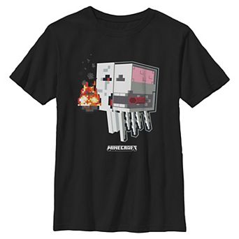 Boys 8-20 Minecraft Ghast Skeleton Graphic Tee