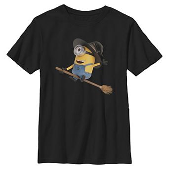 Boys 8-20 Despicable Me Minion Flying Broom Graphic Tee