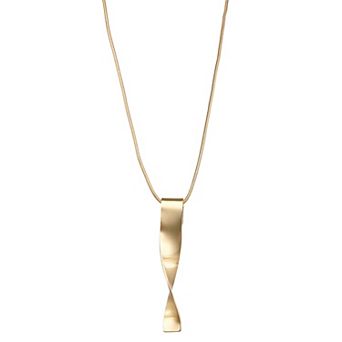 Nine West Twisted Pendant Necklace