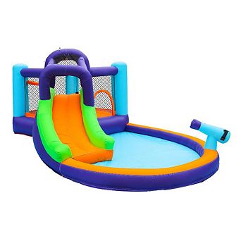 CocoNut Outdoor Bouncy Slide Water Park With Water Cannon