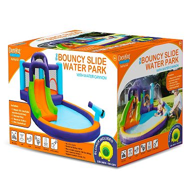 CocoNut Outdoor Bouncy Slide Water Park With Water Cannon