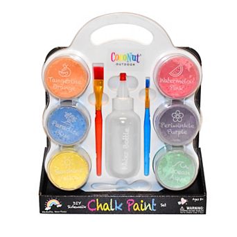 CocoNut Outdoor DIY Sidewalk Chalk Paint Set - Non-toxic, Washable Powdered Chalk For Kids Ages 5+
