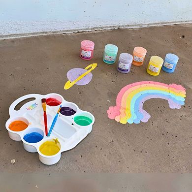 CocoNut Outdoor DIY Sidewalk Chalk Paint Set - Non-toxic, Washable Powdered Chalk For Kids Ages 5+