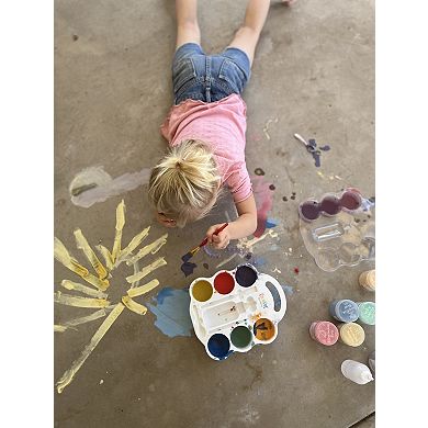 CocoNut Outdoor DIY Sidewalk Chalk Paint Set - Non-toxic, Washable Powdered Chalk For Kids Ages 5+