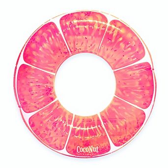 Coconut Outdoor Pink Grapefruit Glitter Pool Float