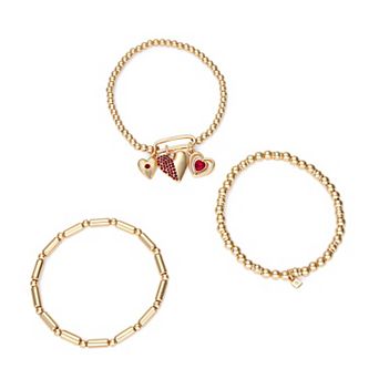 Nine West 3 pc Stretch Bracelet Set