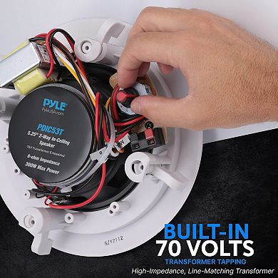 Pyle Ceiling and Wall Mount Speaker -5.25” 2-Way