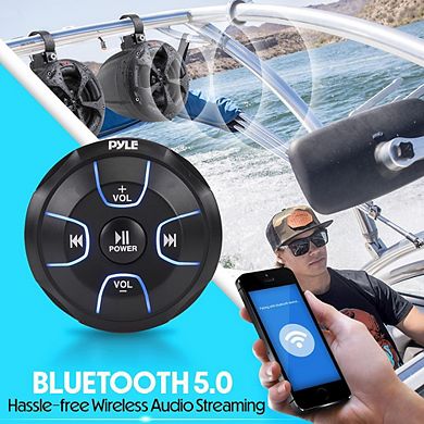 Pyle 4" Waterproof Off-Road Speakers with Amplified Bluetooth Remote Control 800 Watts