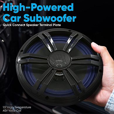 PyleUsa 8'' Single Voice Coil Car Subwoofer - 250