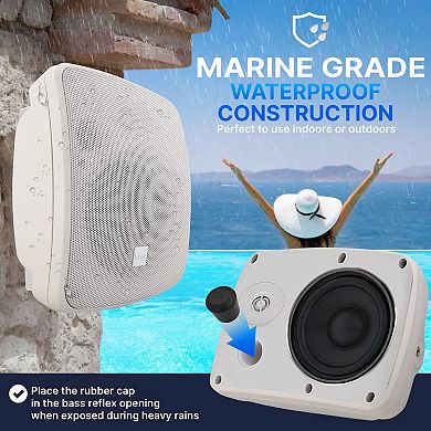 Pyle Outdoor Waterproof Patio Speaker - 3.5"