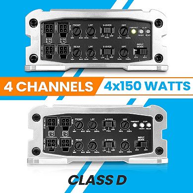 Pyle 4-Channel Weather-Resistant Audio Amplifier