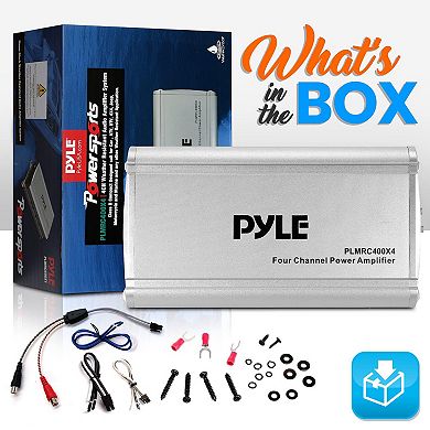 Pyle 4-Channel Weather-Resistant Audio Amplifier