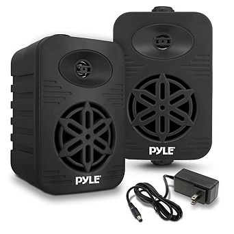 Pyle 5.25" Waterproof Bluetooth Outdoor Speaker System, 500W Wireless, Wall Mountable