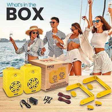 PyleUsa Bluetooth Indoor Outdoor Speakers