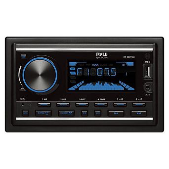 Pyle Bluetooth MP3 Radio Receiver Double DIN with LCD Display and Remote Control (PLR2DN) - Black