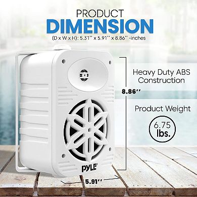 PyleUsa Indoor Outdoor Speakers Pair-500 Watt