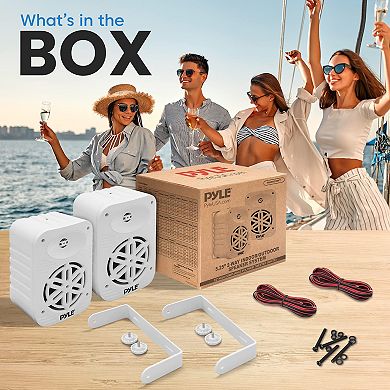 PyleUsa Indoor Outdoor Speakers Pair-500 Watt