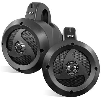 Pyle 4" Waterproof Off-Road Speakers 900 watt Compact PowerSport Vehicle Speaker System - Black
