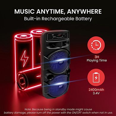 Pyle Portable Bluetooth PA Speaker System