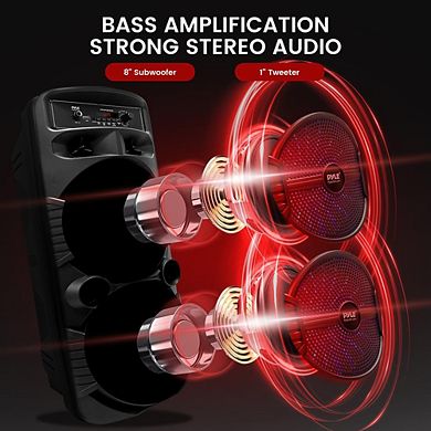 Pyle Portable Bluetooth PA Speaker System
