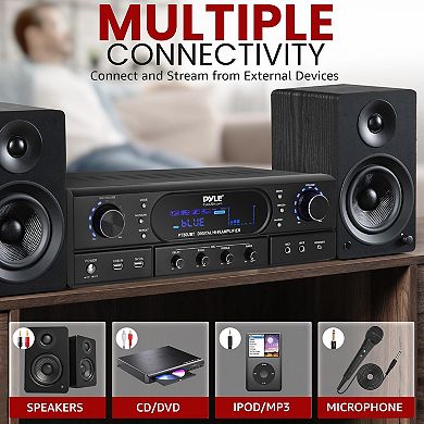 Pyle Bluetooth Home Theater Receiver Amplifier -