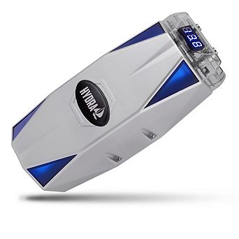 Pyle 0.3 Farad Digital Power Capacitor with Blue Digital Display - High-Performance Car Audio