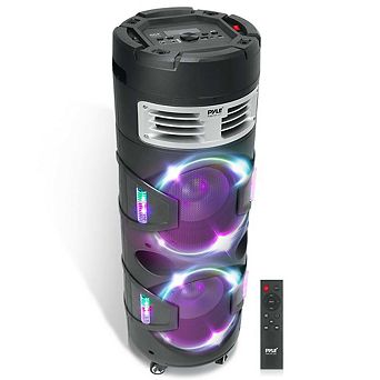 Pyle Portable Bluetooth PA Speaker System - 1200W Outdoor Bluetooth Speaker Portable PA System