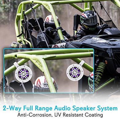 Pyle Waterproof Marine Wakeboard Tower Speakers -