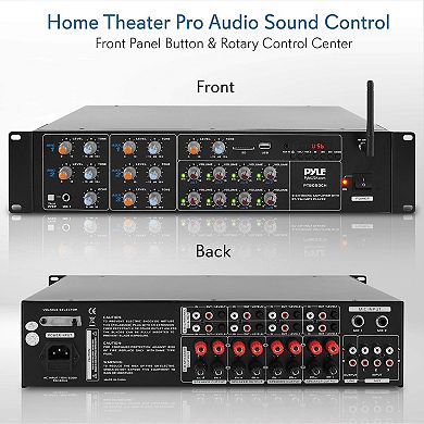 Pyle 8-Channel Wireless Bluetooth Power Amplifier