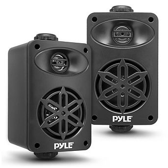 Pyle 3.5" Indoor/Outdoor Waterproof Bluetooth Speakers