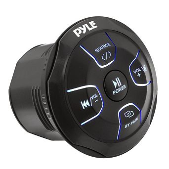 Pyle Amplified Wireless BT Audio Controller with Waterproof Marine Receiver Remote 300 watt